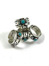Load image into Gallery viewer, Turquoise Sleeping Beauty Adjustable Ring