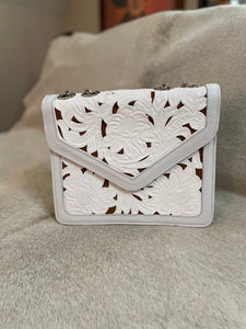 Tooled Cut-Out Leather Purses Envelope Style