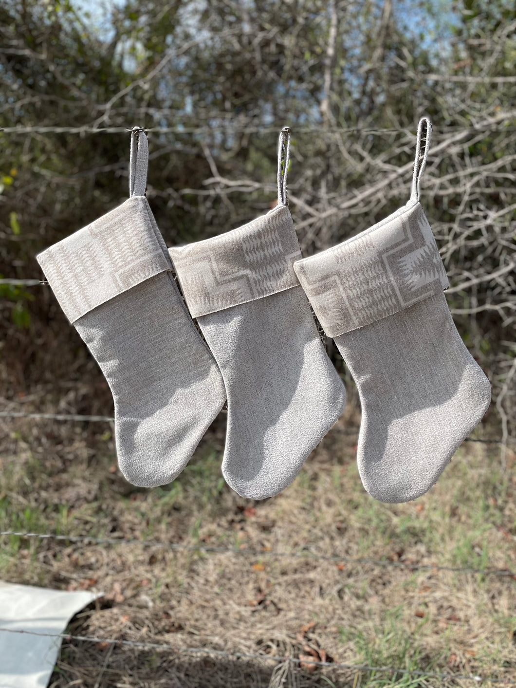 Christmas Stockings - Made with Pendleton® fabric accents and Velvet