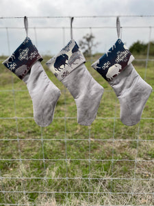 Christmas Stockings - Made with Pendleton® fabric accents and Ultra Suede