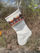 Load image into Gallery viewer, Christmas Stockings - Made with Pendleton® fabric accents and Faux Tooled Leather