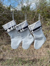 Load image into Gallery viewer, Christmas Stockings - Made with Pendleton® fabric accents and Faux Tooled Leather