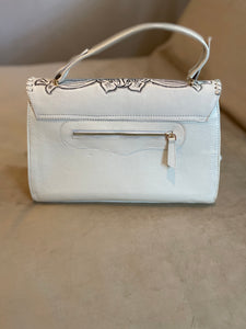 Tooled Cut-Out Leather Clutch