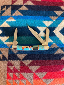 Southwest Inlay Purse Knife