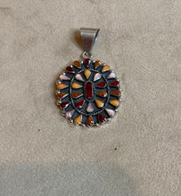 Load image into Gallery viewer, Turquoise &amp; Colored Stone Cluster Pendants