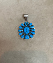 Load image into Gallery viewer, Turquoise &amp; Colored Stone Cluster Pendants